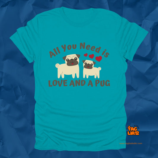 AYNI Love and Pug Tshirt