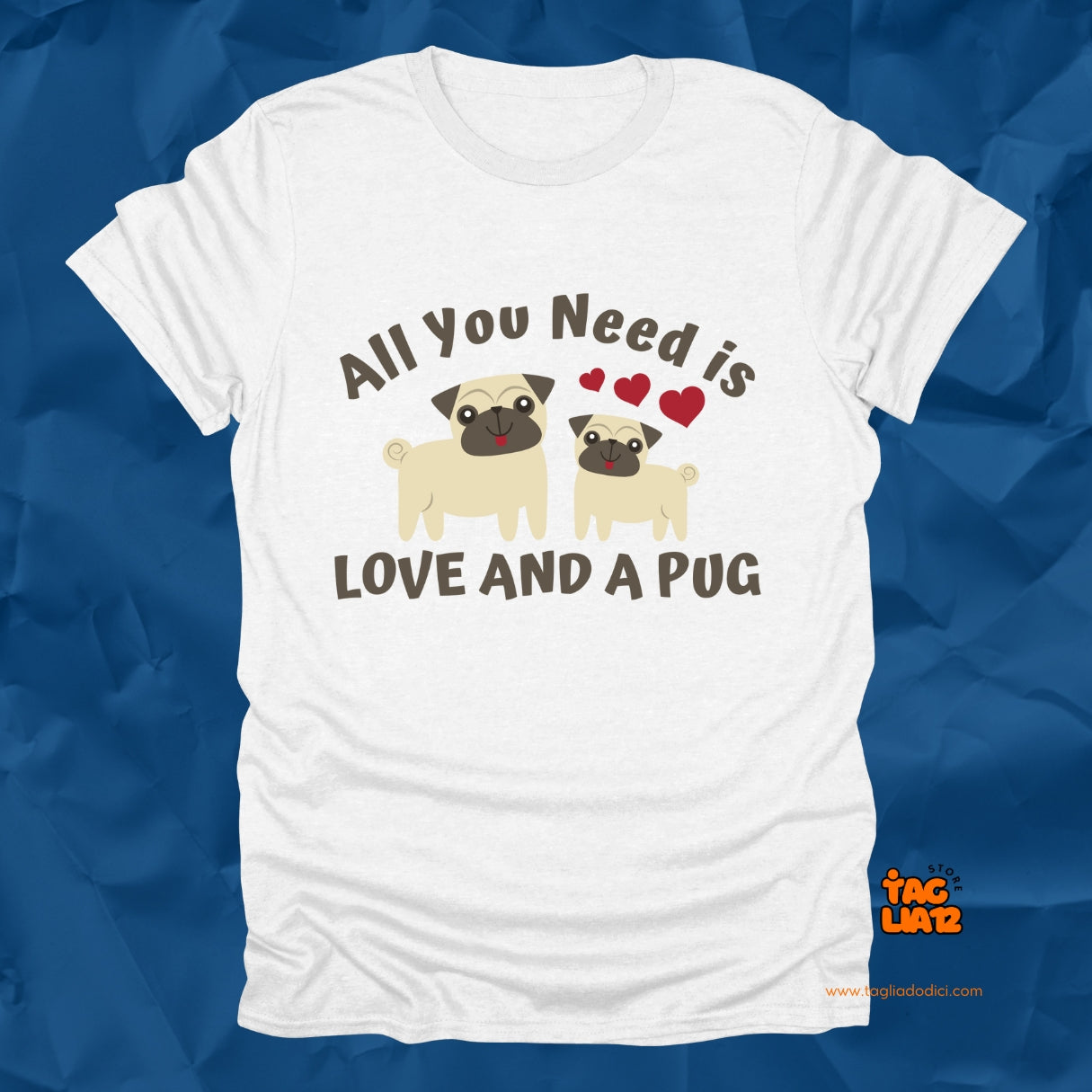 AYNI Love and Pug Tshirt